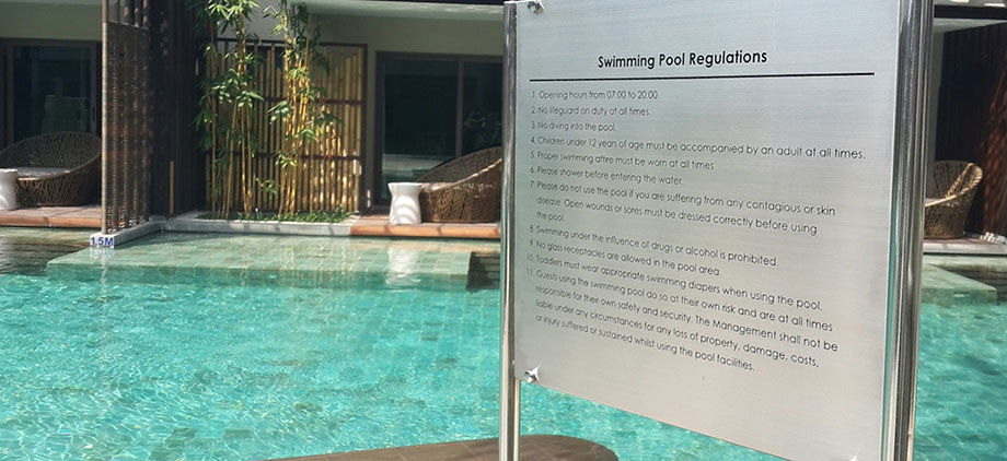 Pool Regulations-Sign